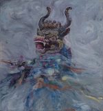 Cham – The Divine Dance: Hevajra (Chakrasamvara) | One-of-a-Kind Original Painting | By Artist An Nianchu | Xizang,china Vajrayana Buddhism Deity Contemporary Art | Sole Edition Worldwide